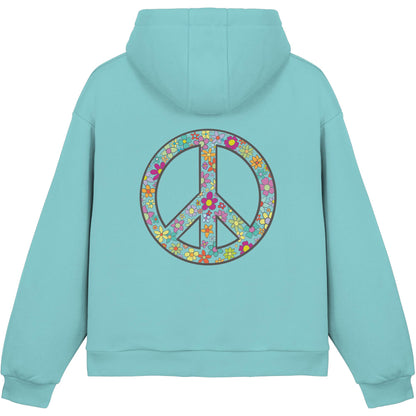 Peace. Waves. Sunsets. - Fluffy Boxcut Hoodie