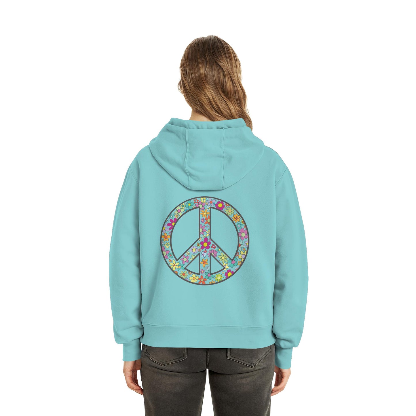 Peace. Waves. Sunsets. - Fluffy Boxcut Hoodie