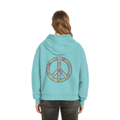Peace. Waves. Sunsets. - Fluffy Boxcut Hoodie