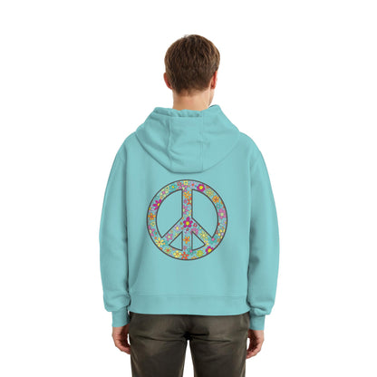 Peace. Waves. Sunsets. - Fluffy Boxcut Hoodie