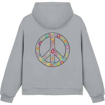 Peace. Waves. Sunsets. - Fluffy Boxcut Hoodie