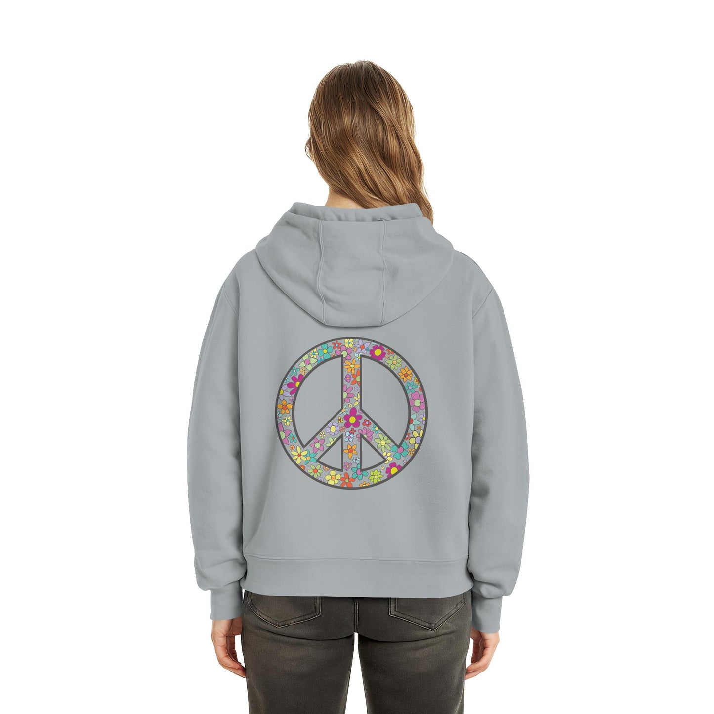 Peace. Waves. Sunsets. - Fluffy Boxcut Hoodie