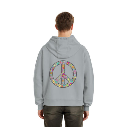 Peace. Waves. Sunsets. - Fluffy Boxcut Hoodie
