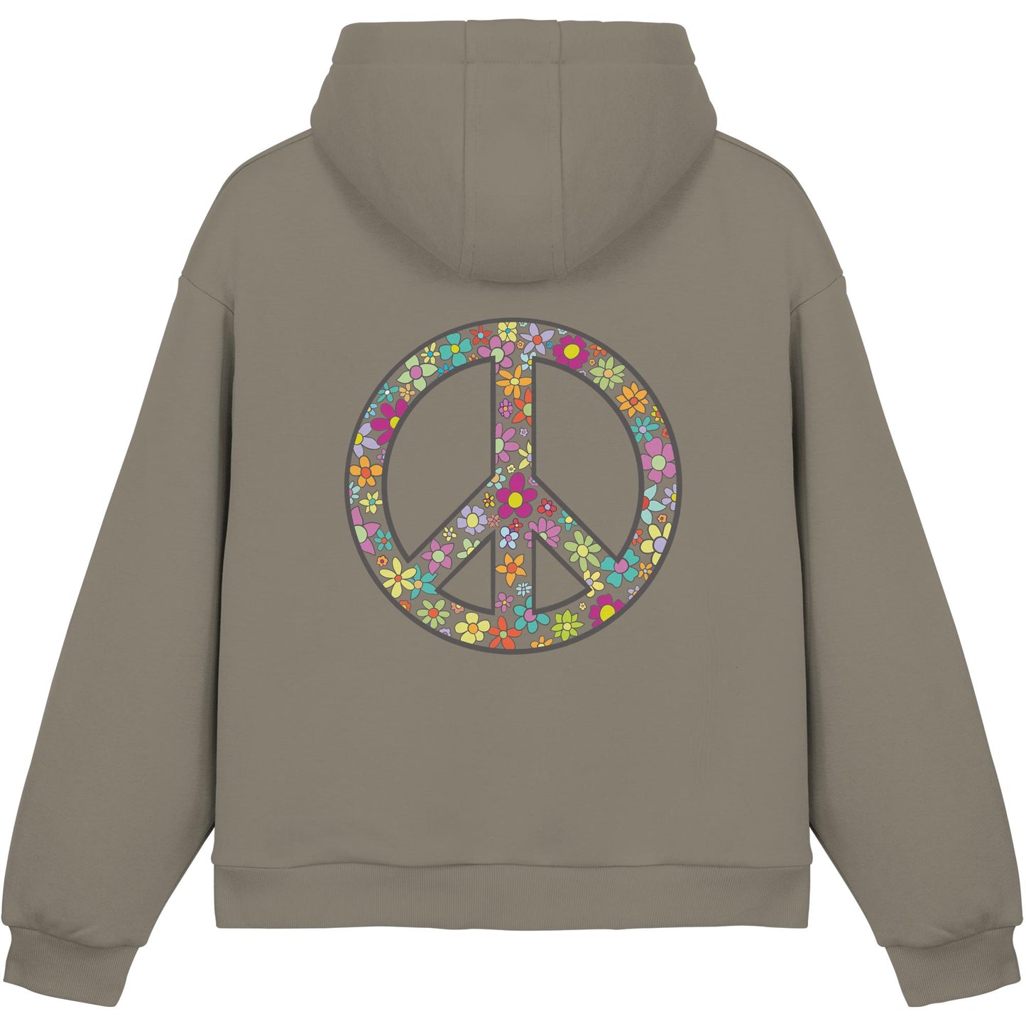Peace. Waves. Sunsets. - Fluffy Boxcut Hoodie