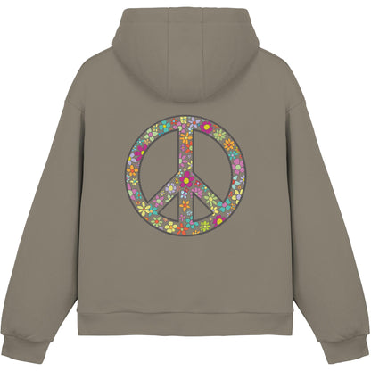 Peace. Waves. Sunsets. - Fluffy Boxcut Hoodie