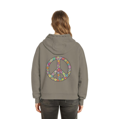 Peace. Waves. Sunsets. - Fluffy Boxcut Hoodie