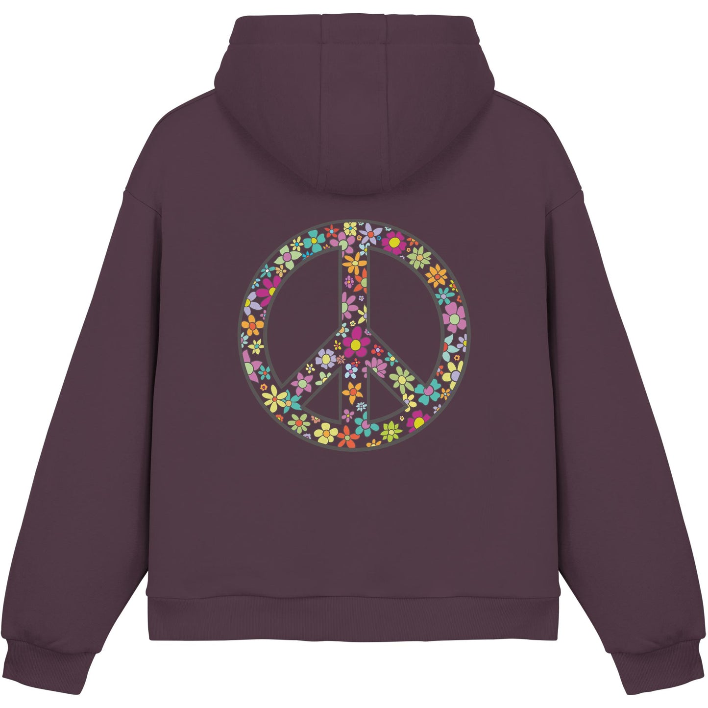 Peace. Waves. Sunsets. - Fluffy Boxcut Hoodie