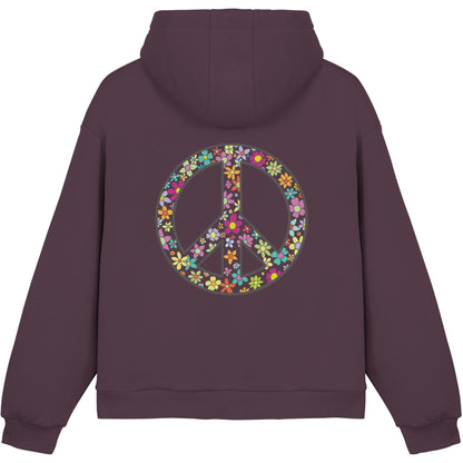 Peace. Waves. Sunsets. - Fluffy Boxcut Hoodie