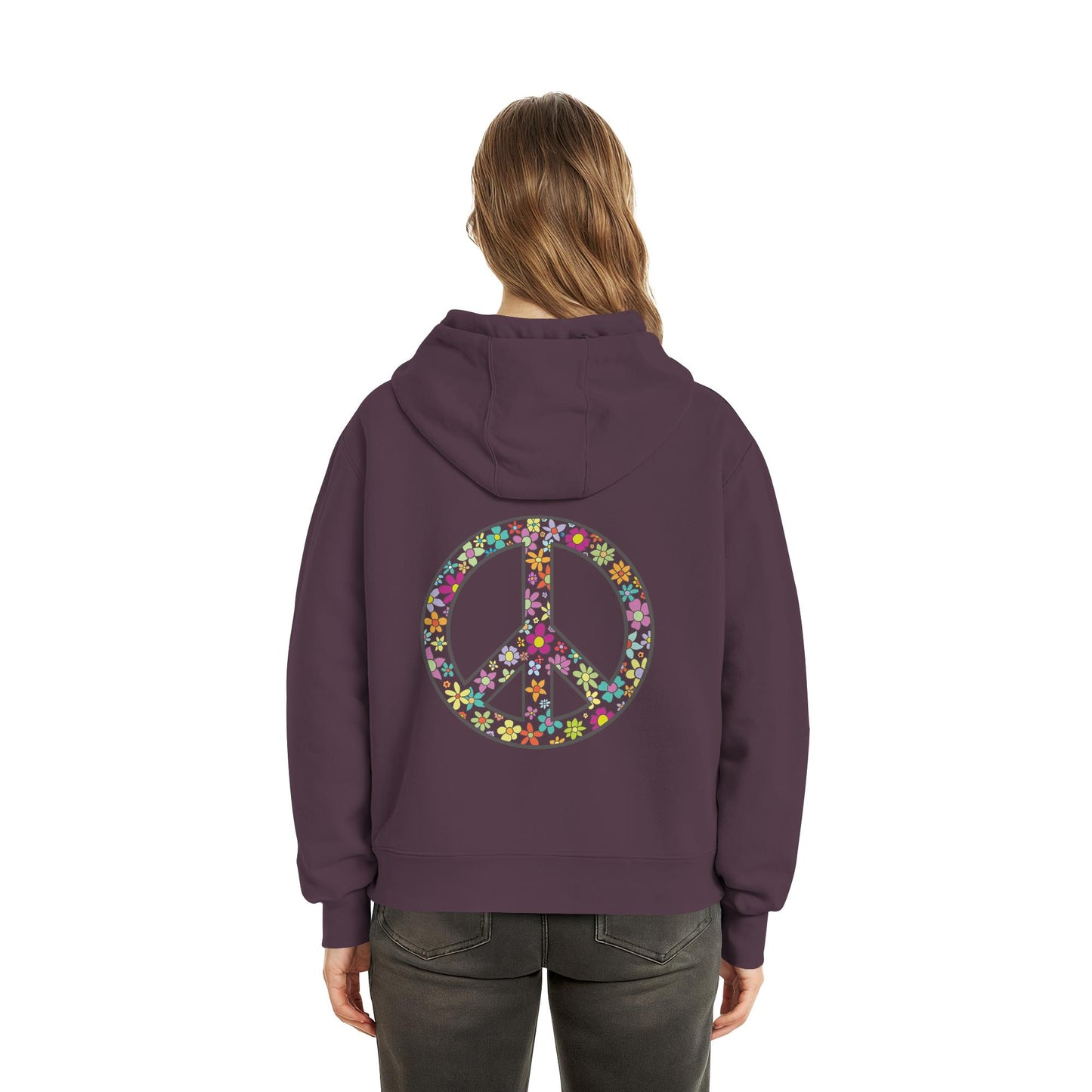 Peace. Waves. Sunsets. - Fluffy Boxcut Hoodie