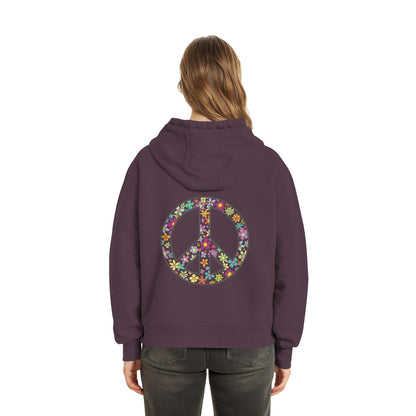 Peace. Waves. Sunsets. - Fluffy Boxcut Hoodie