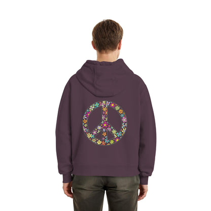 Peace. Waves. Sunsets. - Fluffy Boxcut Hoodie