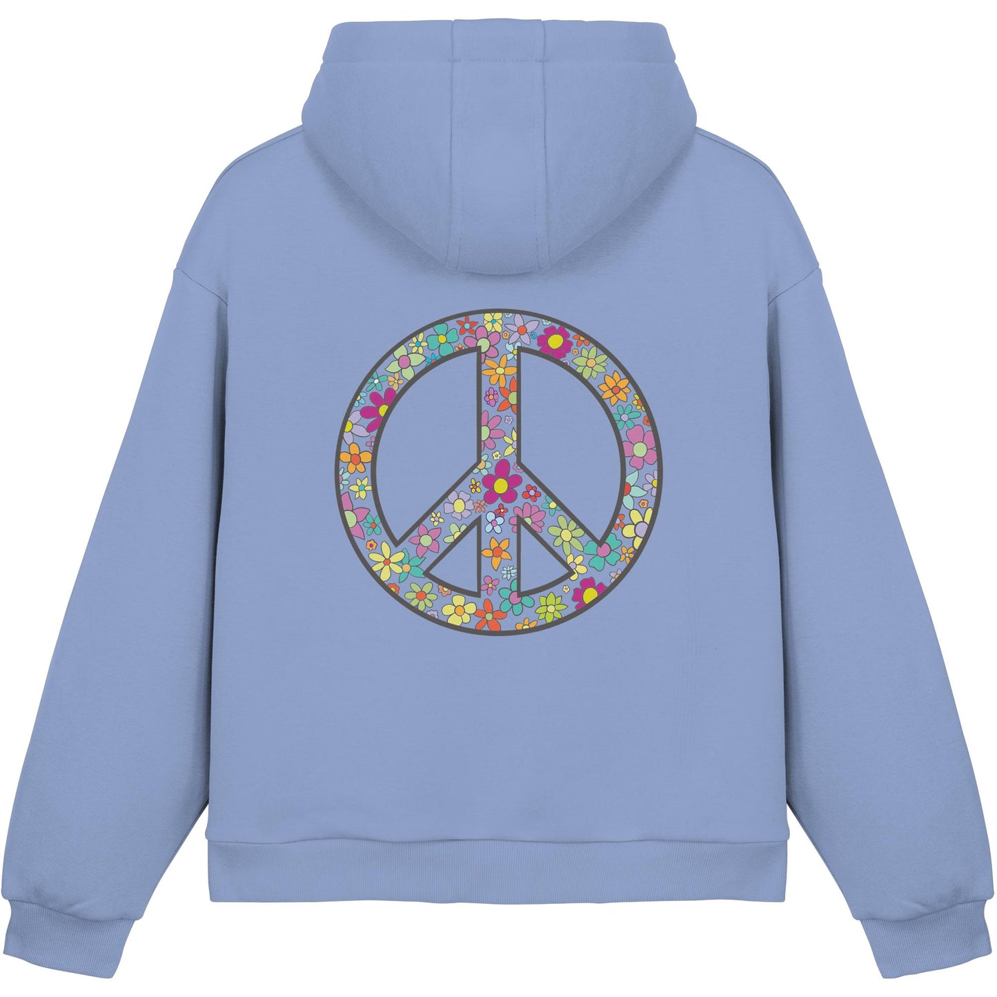 Peace. Waves. Sunsets. - Fluffy Boxcut Hoodie