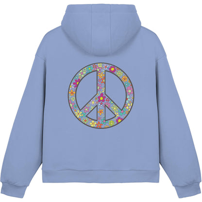 Peace. Waves. Sunsets. - Fluffy Boxcut Hoodie