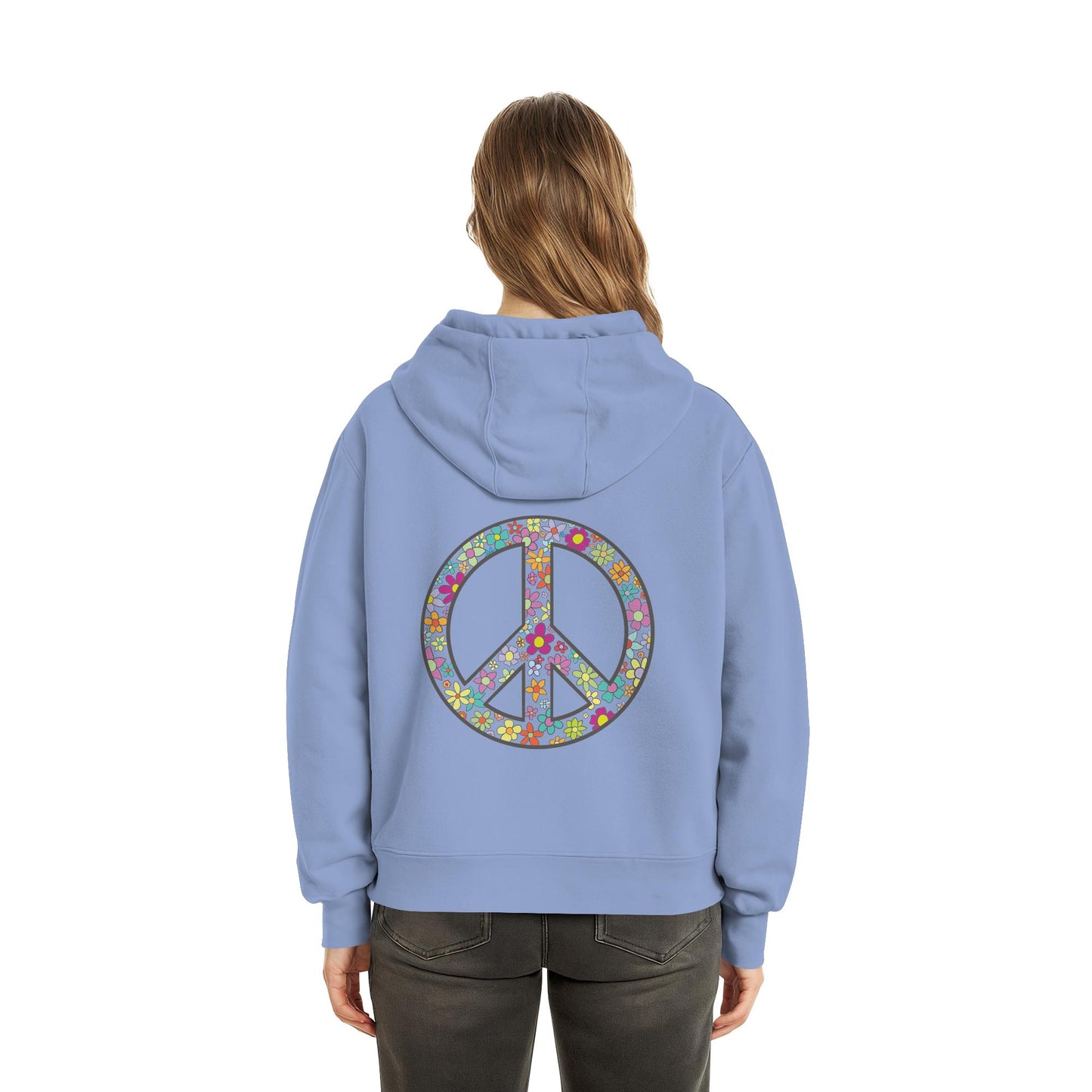 Peace. Waves. Sunsets. - Fluffy Boxcut Hoodie