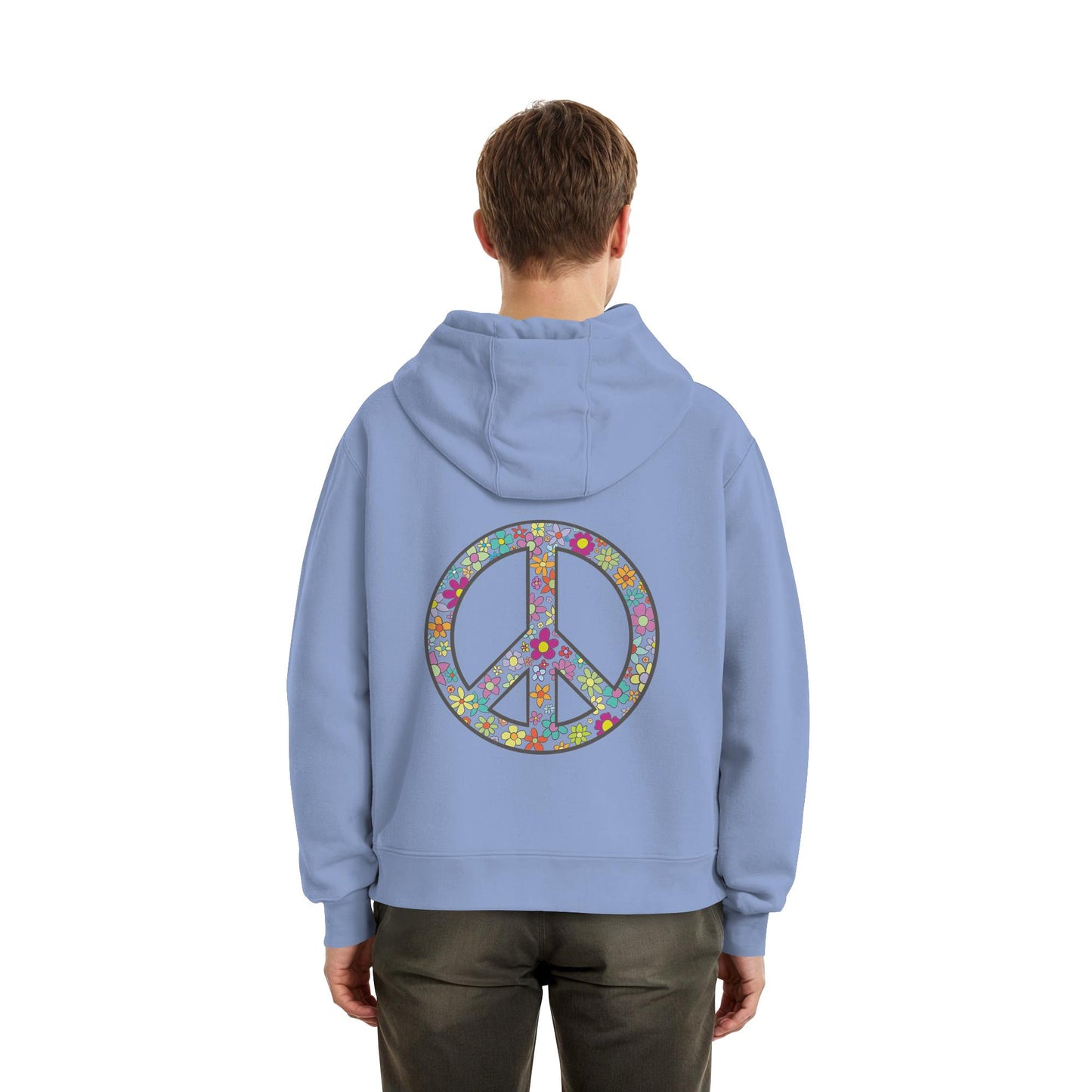 Peace. Waves. Sunsets. - Fluffy Boxcut Hoodie