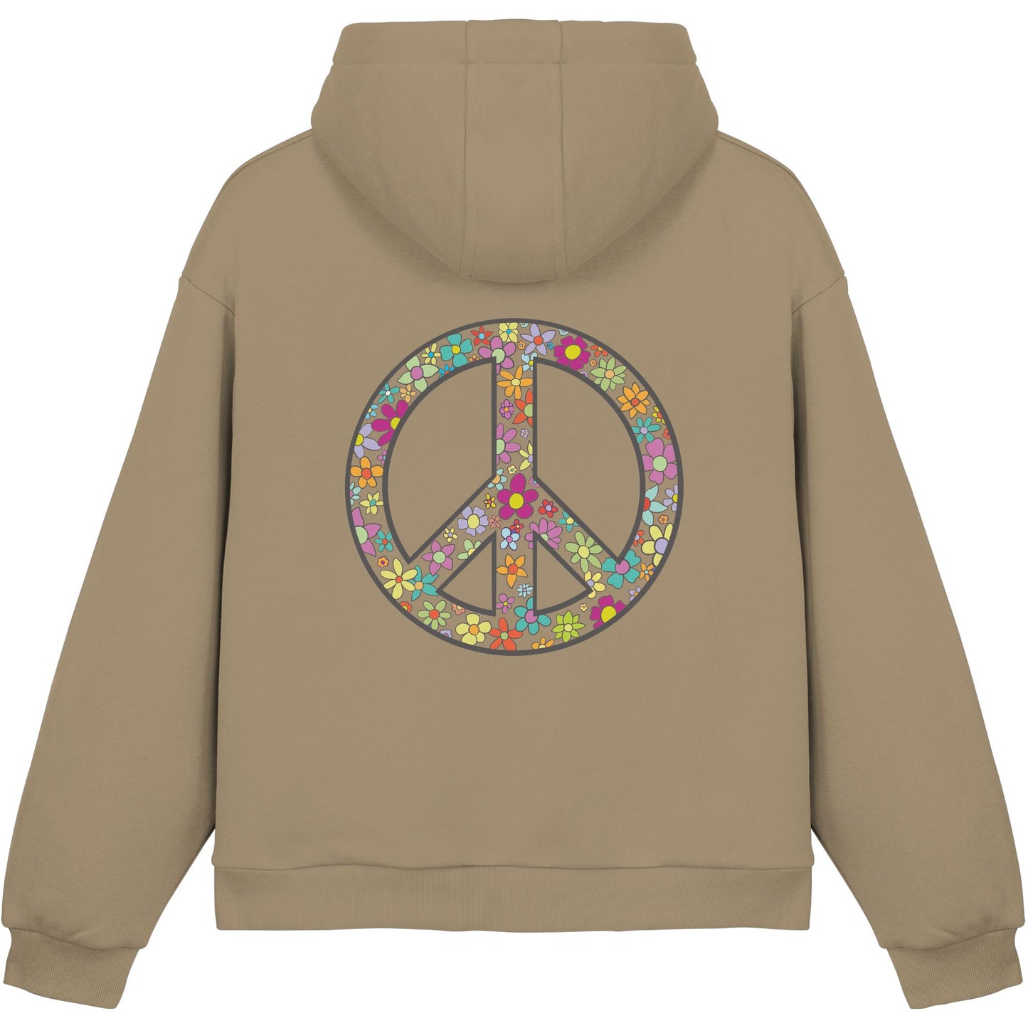 Peace. Waves. Sunsets. - Fluffy Boxcut Hoodie
