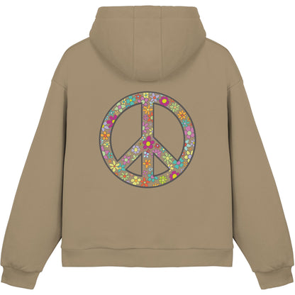 Peace. Waves. Sunsets. - Fluffy Boxcut Hoodie