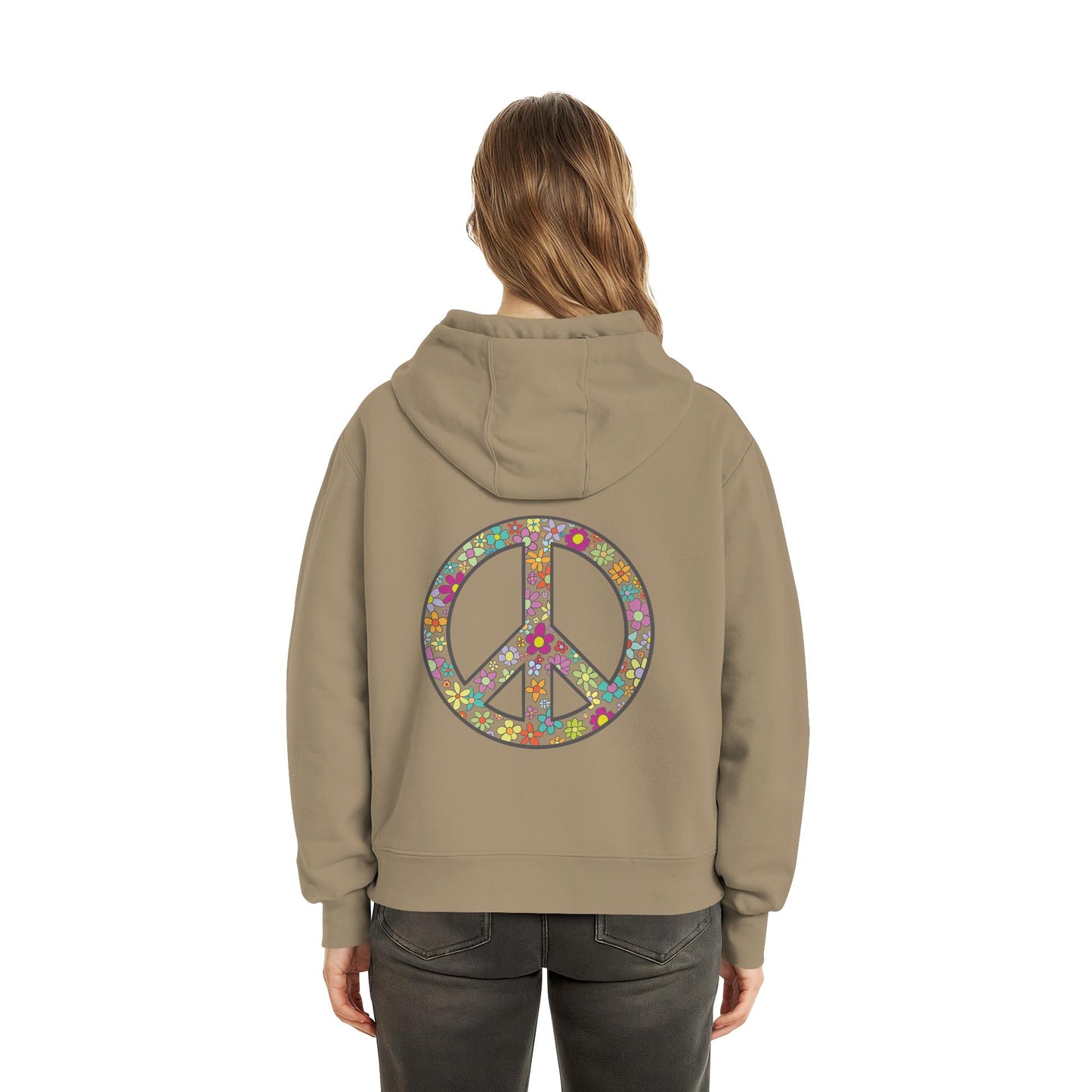 Peace. Waves. Sunsets. - Fluffy Boxcut Hoodie