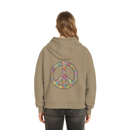 Peace. Waves. Sunsets. - Fluffy Boxcut Hoodie
