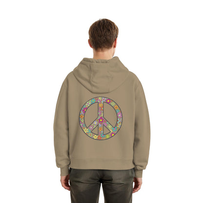 Peace. Waves. Sunsets. - Fluffy Boxcut Hoodie