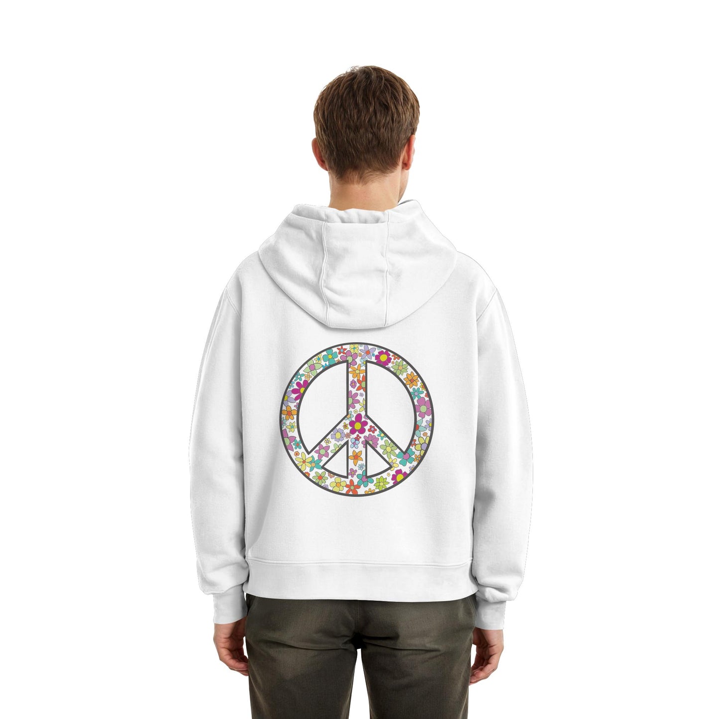 Peace. Waves. Sunsets. - Fluffy Boxcut Hoodie