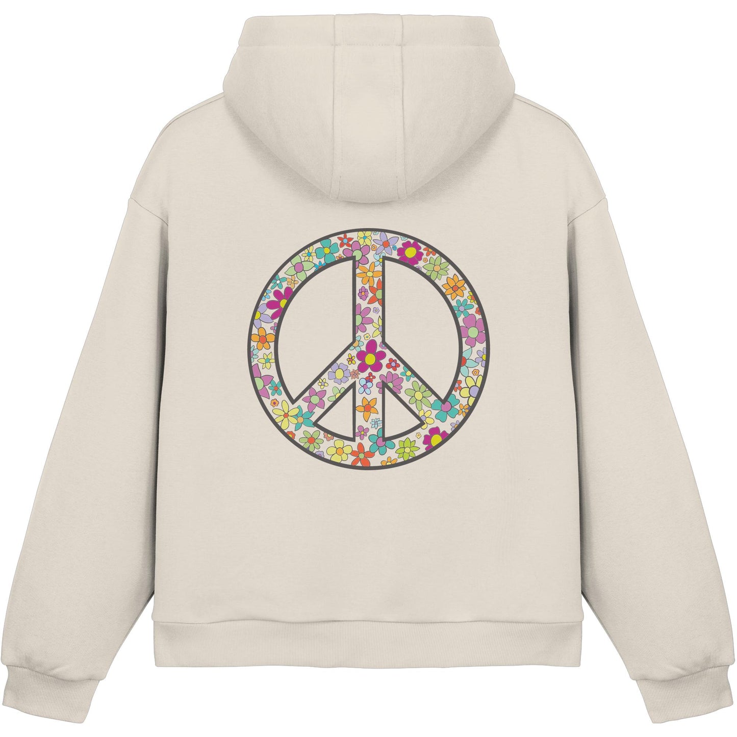 Peace. Waves. Sunsets. - Fluffy Boxcut Hoodie
