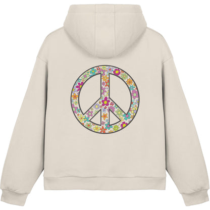 Peace. Waves. Sunsets. - Fluffy Boxcut Hoodie