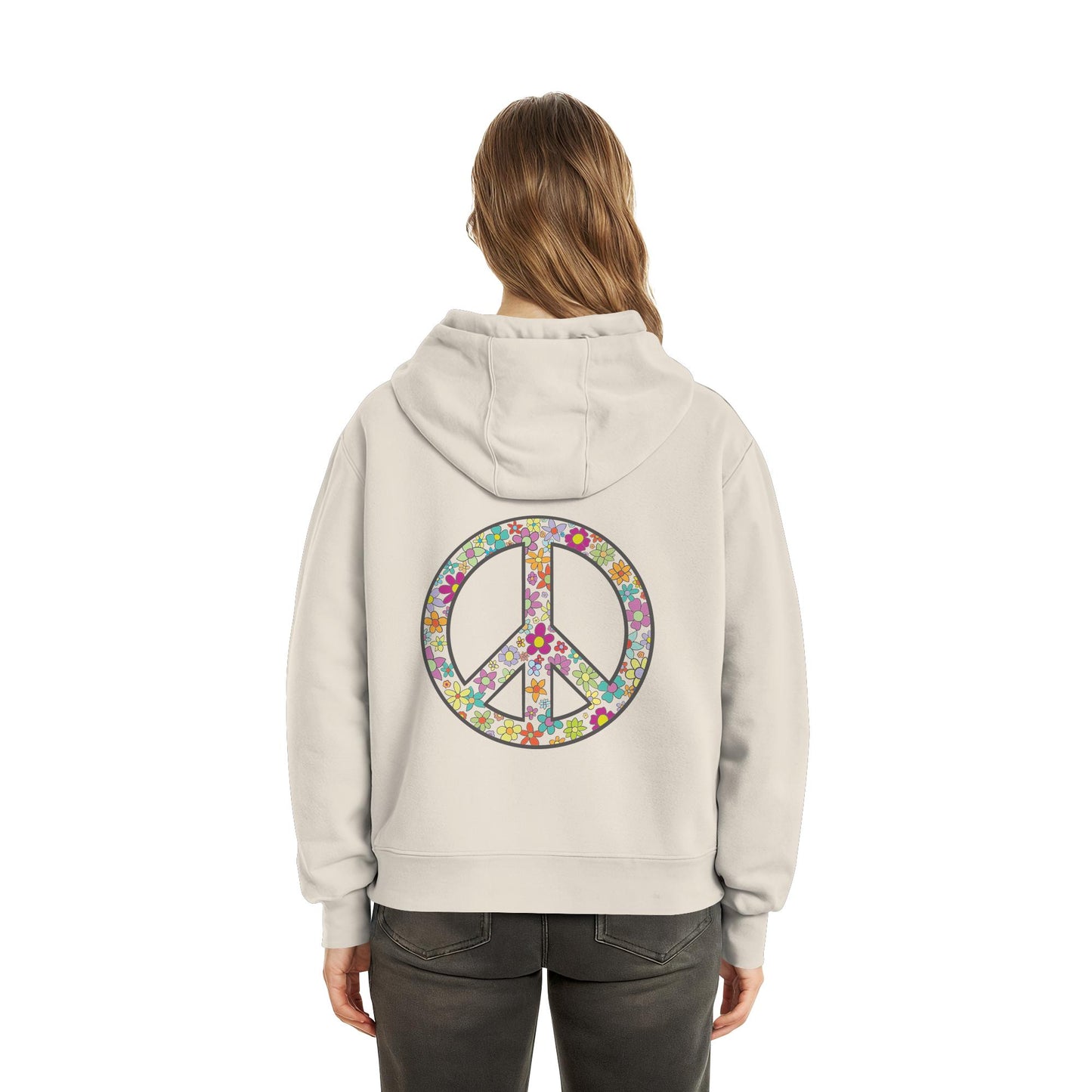 Peace. Waves. Sunsets. - Fluffy Boxcut Hoodie