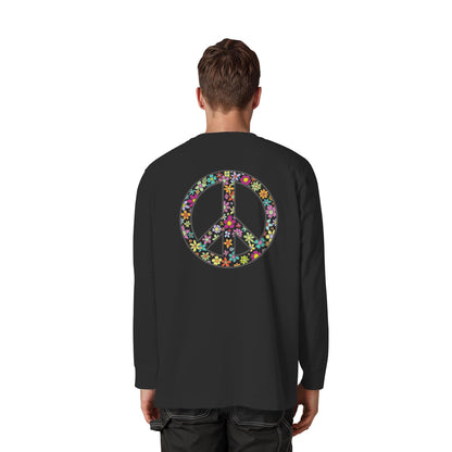 Peace. Waves. Sunsets. - Organic Heavy Oversized Longsleeve T-Shirt