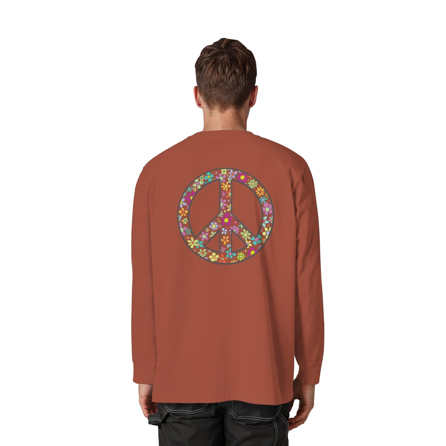Peace. Waves. Sunsets. - Organic Heavy Oversized Longsleeve T-Shirt