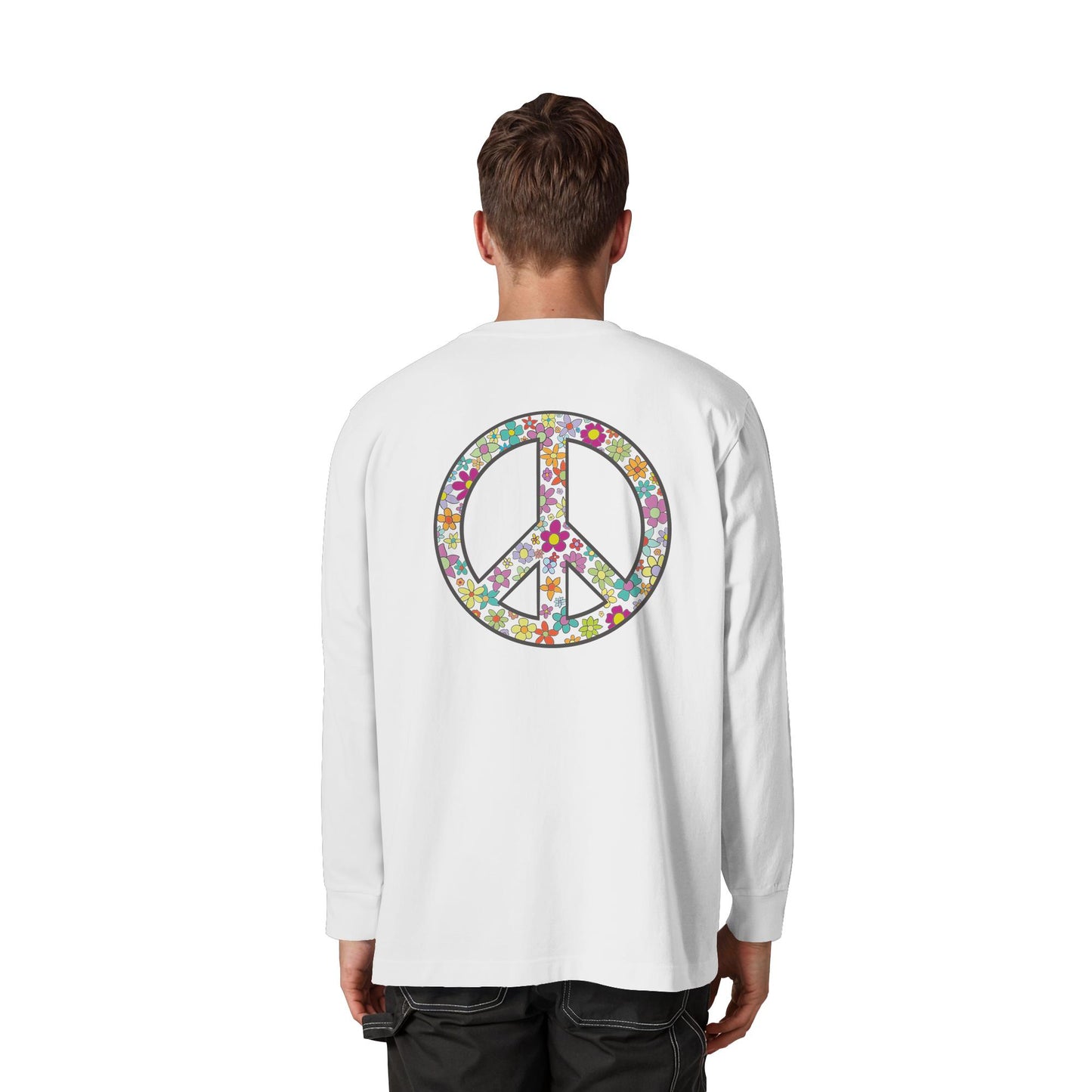 Peace. Waves. Sunsets. - Organic Heavy Oversized Longsleeve T-Shirt