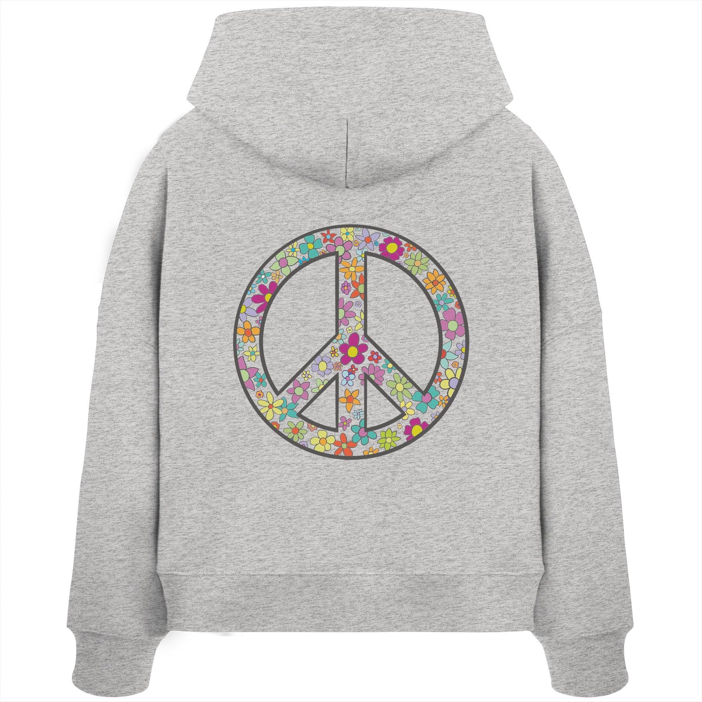 Peace. Waves. Sunsets. - Womens Organic Boxcut Hoodie