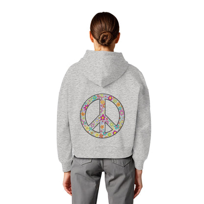 Peace. Waves. Sunsets. - Womens Organic Boxcut Hoodie