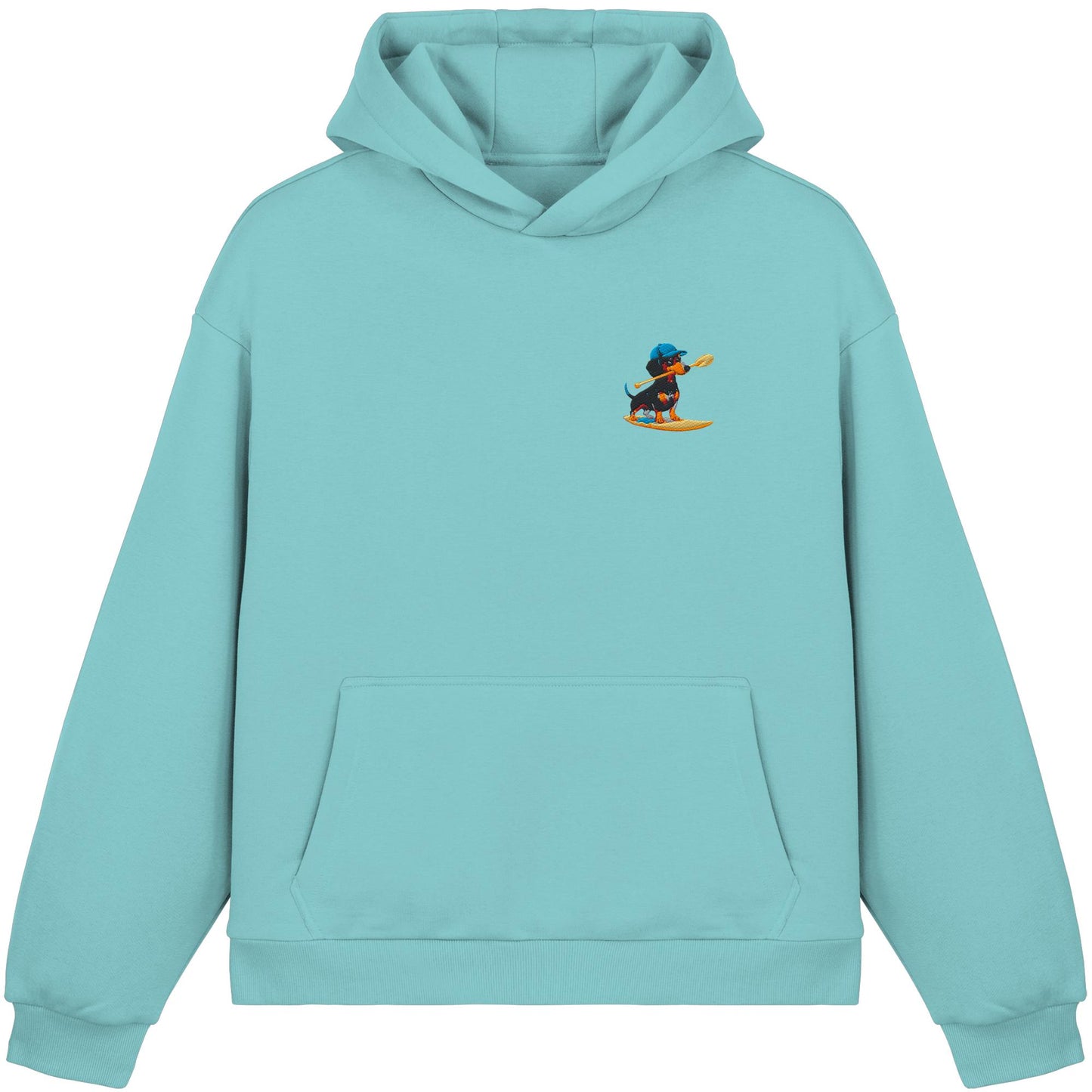 SUP-Sausage- Hol Stöckchen Bro! - Fluffy Boxcut Hoodie
