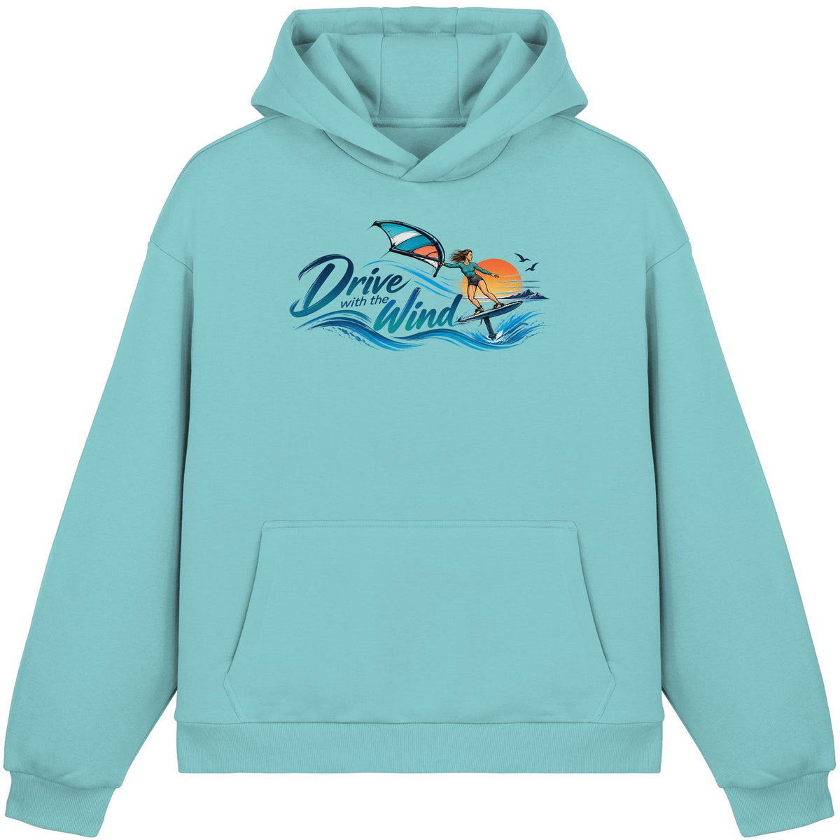 Wing-Drive With The Wind Kopie - Fluffy Boxcut Hoodie
