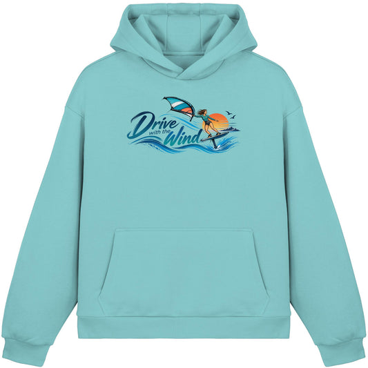 Wing-Drive With The Wind Kopie - Fluffy Boxcut Hoodie