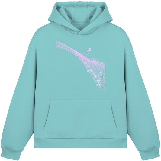 Surfgirl-go withe flow - Fluffy Boxcut Hoodie