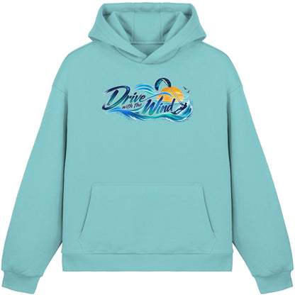 Kite-Drive With The Wind - Fluffy Boxcut Hoodie