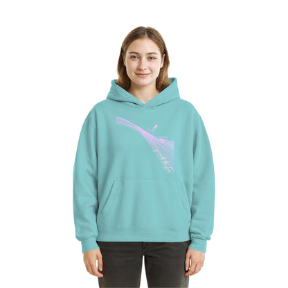 Surfgirl-go withe flow - Fluffy Boxcut Hoodie