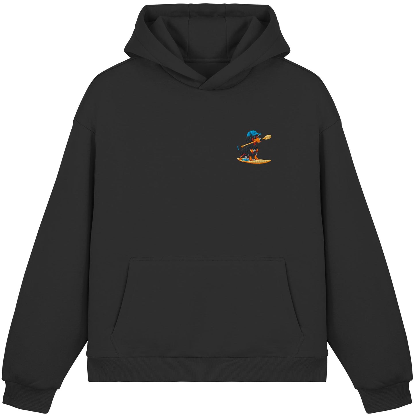 SUP-Sausage- Hol Stöckchen Bro! - Fluffy Boxcut Hoodie