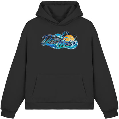 Kite-Drive With The Wind - Fluffy Boxcut Hoodie