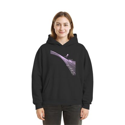 Surfgirl-go withe flow - Fluffy Boxcut Hoodie