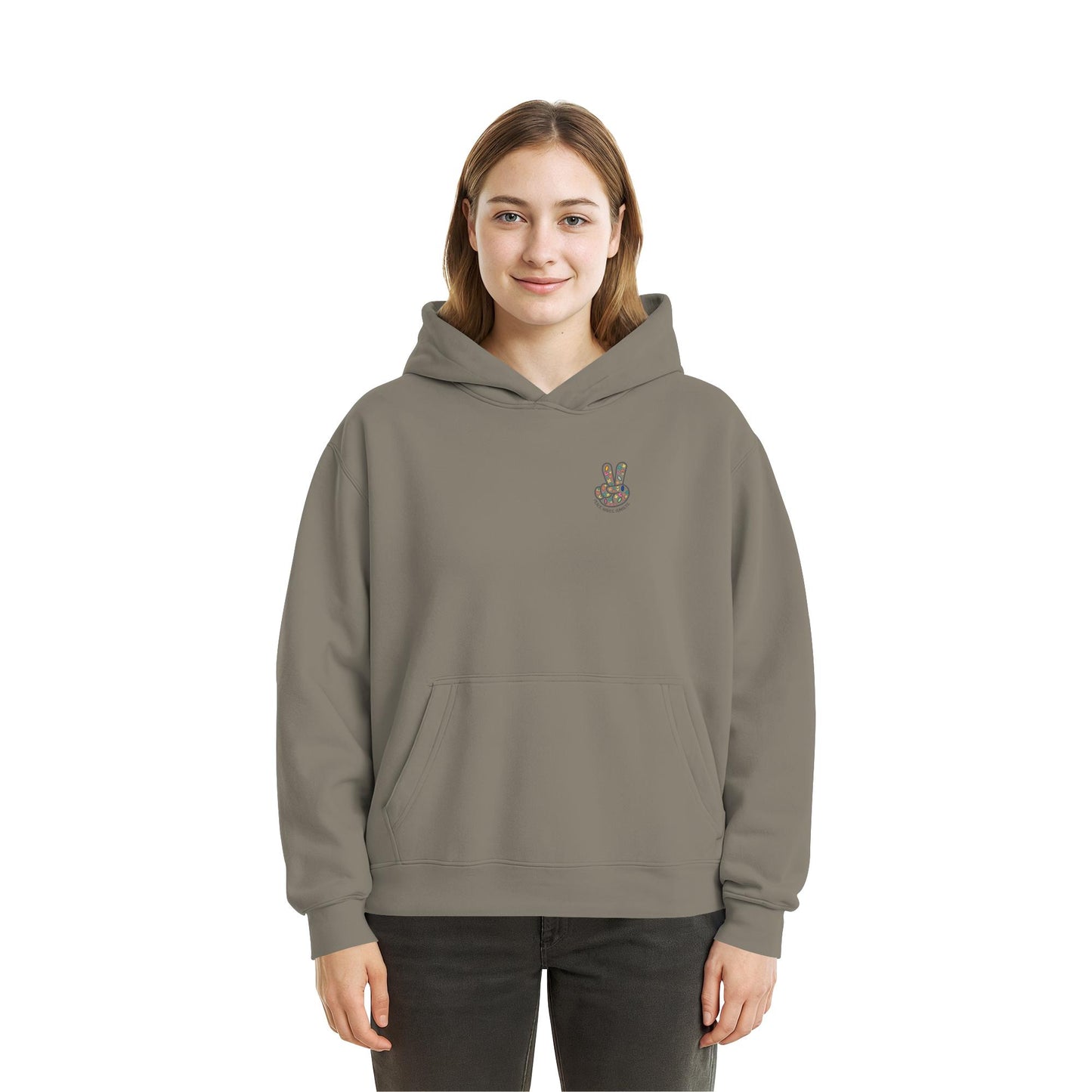 Peace. Waves. Sunsets. - Fluffy Boxcut Hoodie