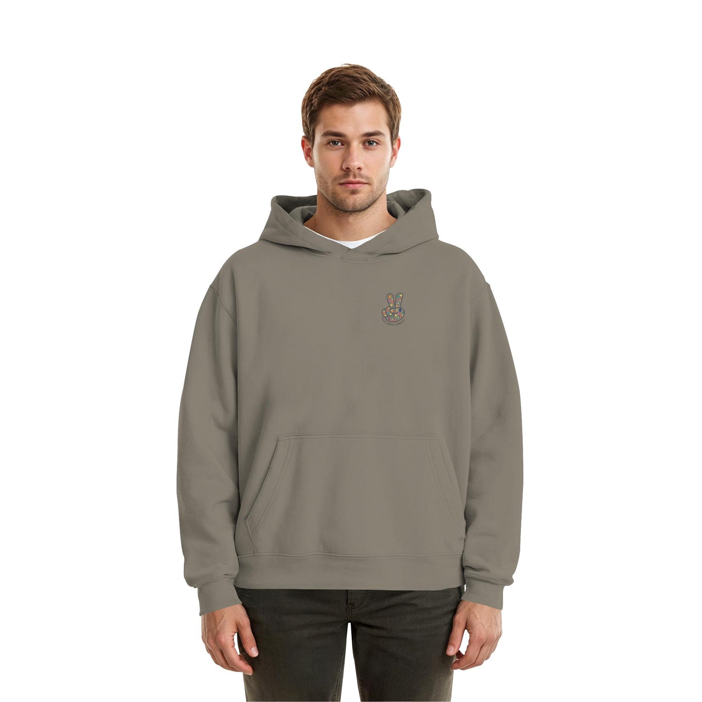 Peace. Waves. Sunsets. - Fluffy Boxcut Hoodie