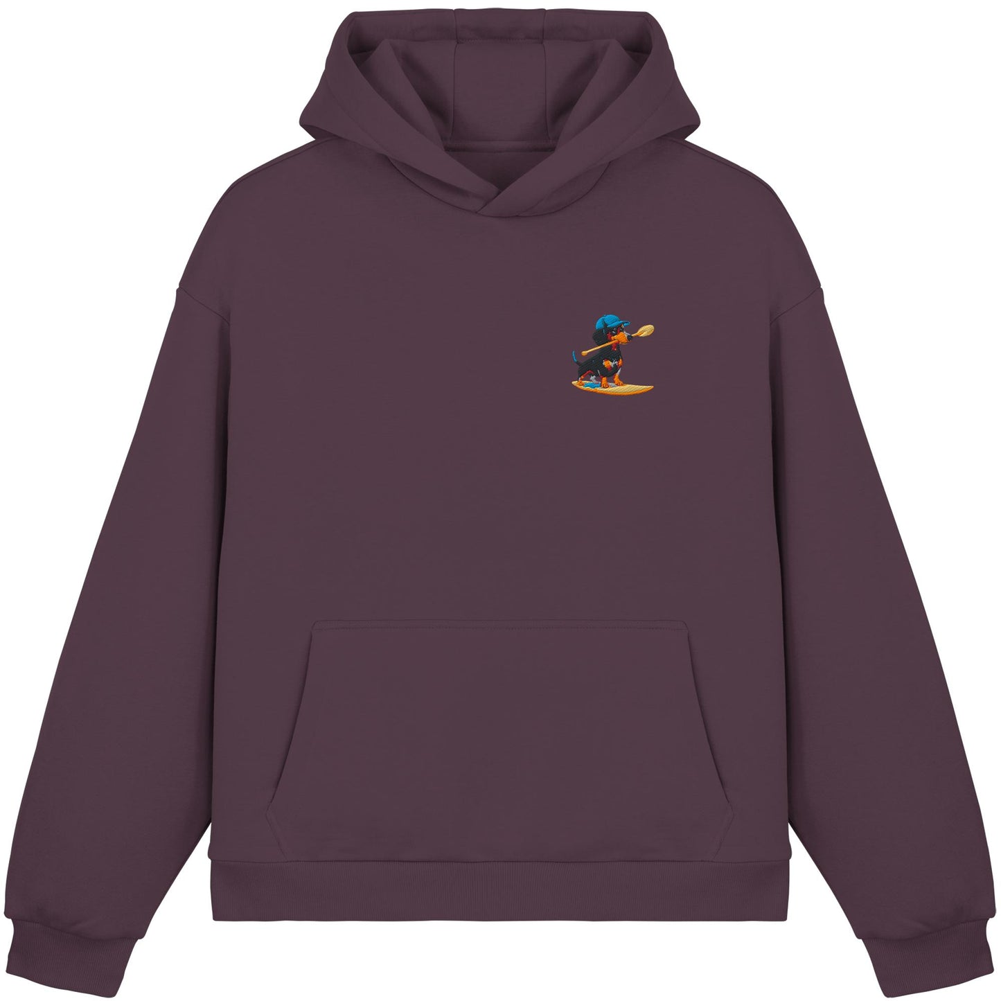 SUP-Sausage- Hol Stöckchen Bro! - Fluffy Boxcut Hoodie