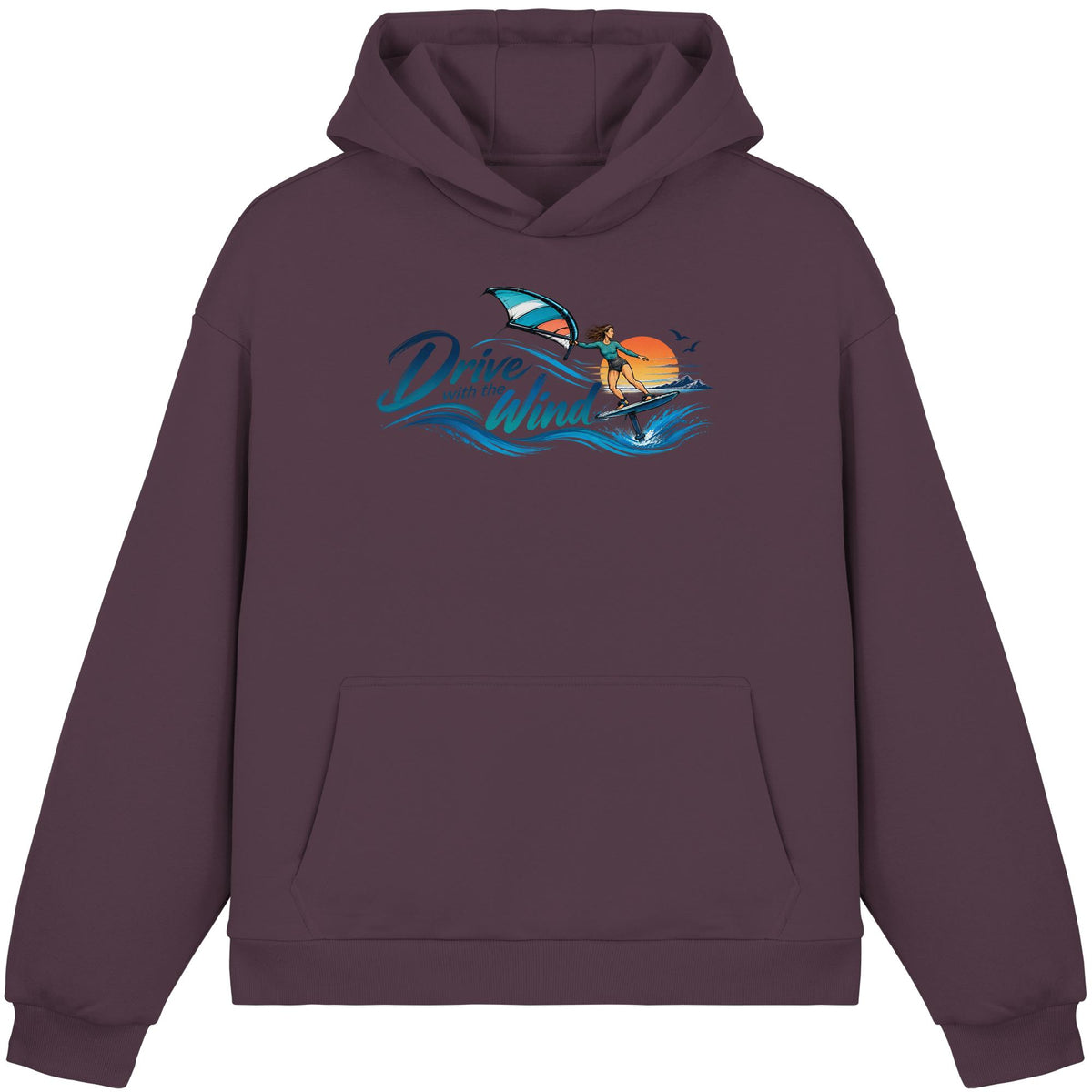 Wing-Drive With The Wind Kopie - Fluffy Boxcut Hoodie