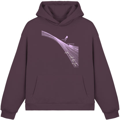 Surfgirl-go withe flow - Fluffy Boxcut Hoodie