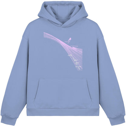 Surfgirl-go withe flow - Fluffy Boxcut Hoodie
