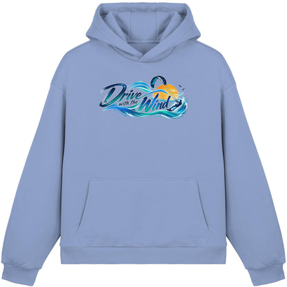 Kite-Drive With The Wind - Fluffy Boxcut Hoodie