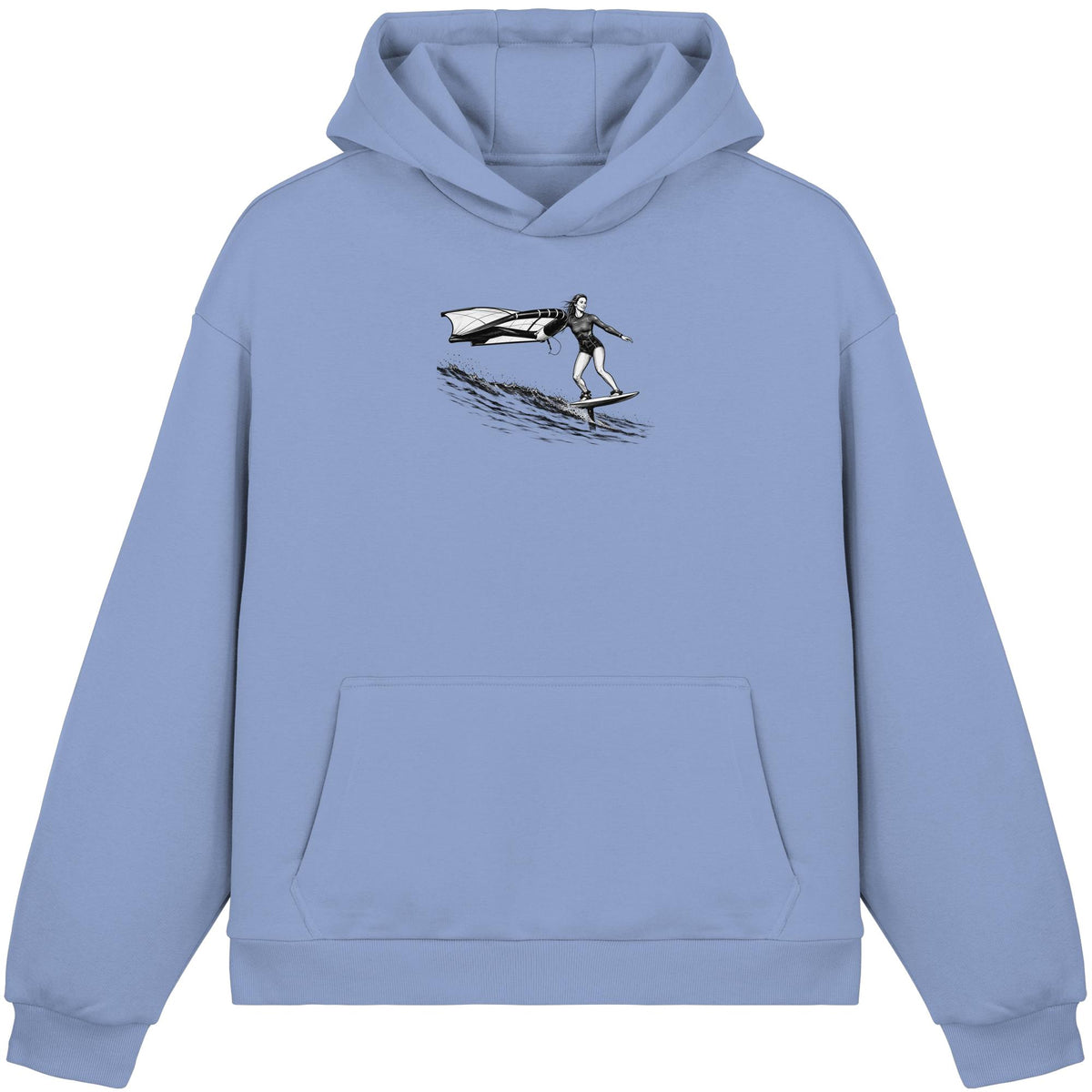 Wingfoil Wave - Fluffy Boxcut Hoodie